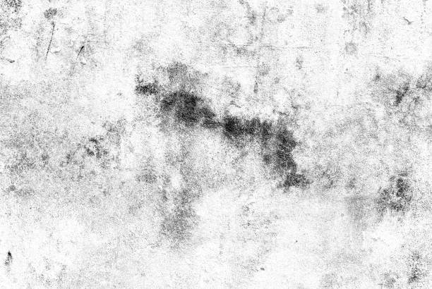 istock Rough cement plaster with scattered dark grunge textures and scratches for background 1363587888