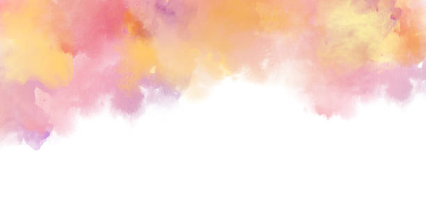 istock Delicate colors watercolor background. Watercolor texture and creative paint gradients. 1363593673