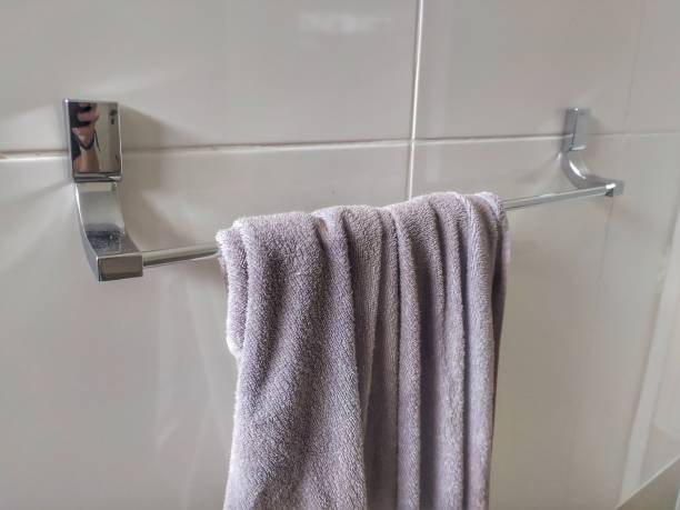 istock Iron support or hanger for hanging towels 1363593894