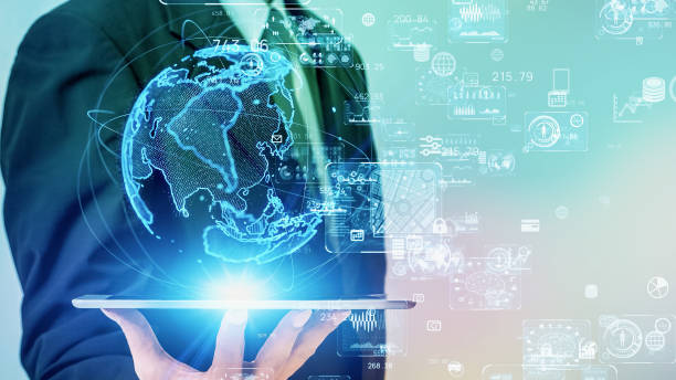 istock Global communication network concept. Support of business. 1363593995