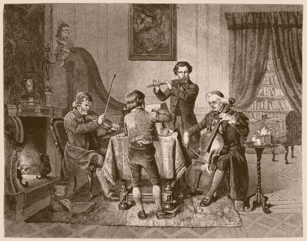 Illustration of a quartet of amateurs