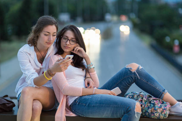 istock Attractive girls spending time together 1363596256