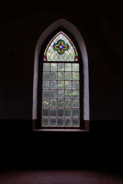 istock Abandoned church in old ghost town 1363596715