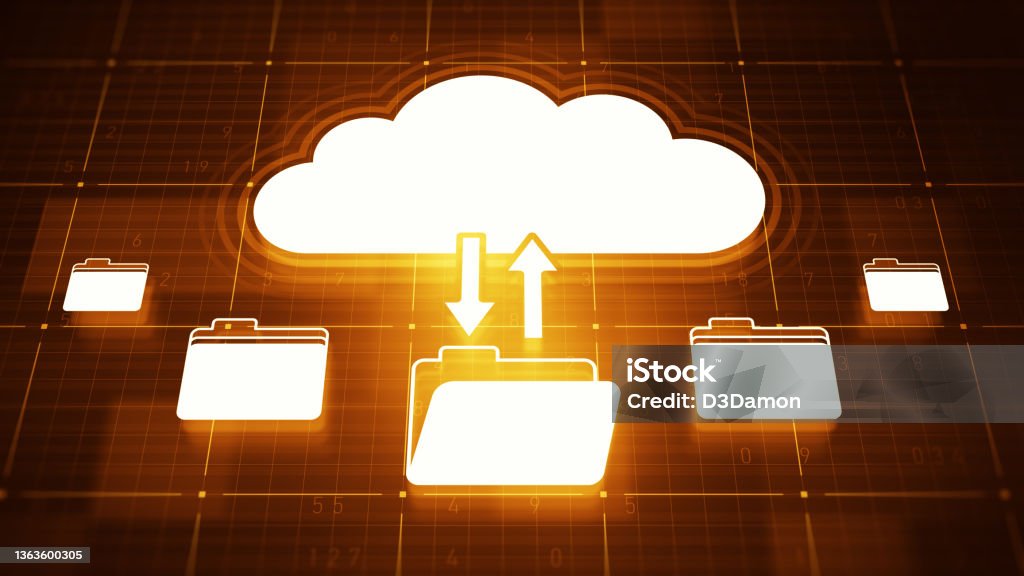 Cloud computing - Lizenzfrei Sicherungskopie Stock-Foto