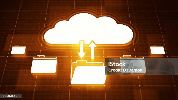 Cloud Computing Stockfoto und mehr Bilder von Sicherungskopie - Sicherungskopie, Technologie, Cloud Computing