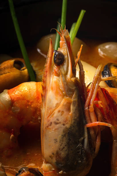 istock Homemade bean stew with prawns and mussels 1363603703