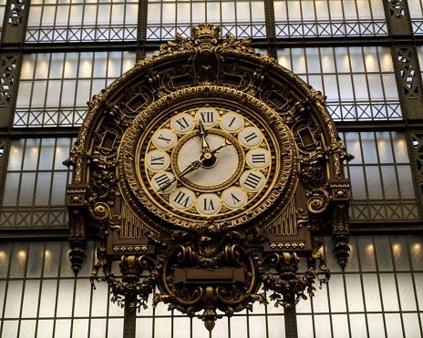 Railway station clock, London