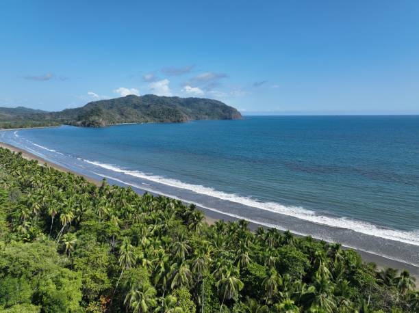 playa tambor nella penisola di nicoya è la migliore spiaggia tropicale della costa rica - penisola di nicoya foto e immagini stock