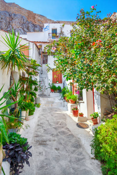 istock Street view of Anafiotika 1363612322