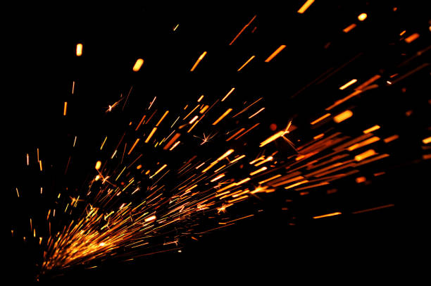 istock Flow of Sparks in the Dark 1363616478