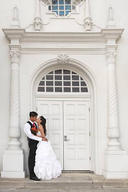 istock Celebrating Asian American Wedding Couple 136361700