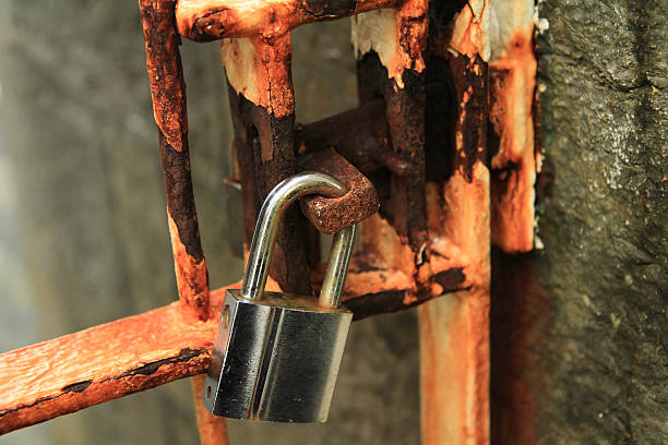 Padlock stock photo