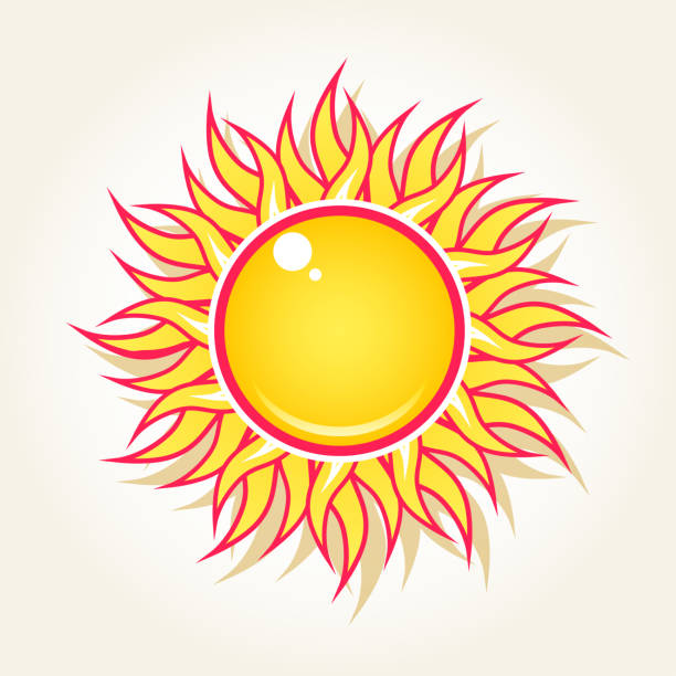 sonne am himmel - overwhite stock-grafiken, -clipart, -cartoons und -symbole