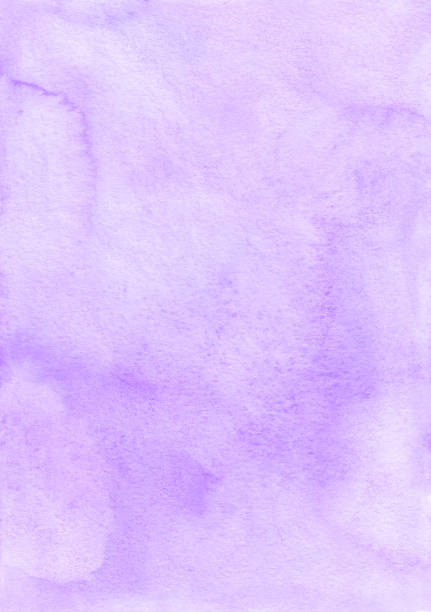 istock Abstract light lavender watercolor background texture, hand painted. Artistic pastel purple backdrop, stains on paper. Aquarelle violet painting wallpaper. 1363619981