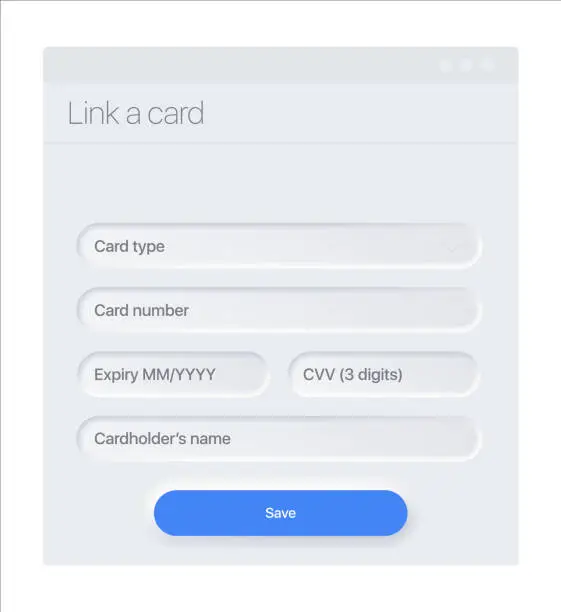 Vector illustration of Cart Payment Methods Design Layout