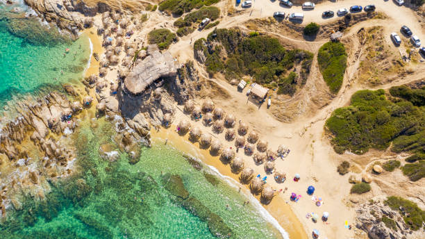 istock Tigania beach in Greece aerial. 1363628379