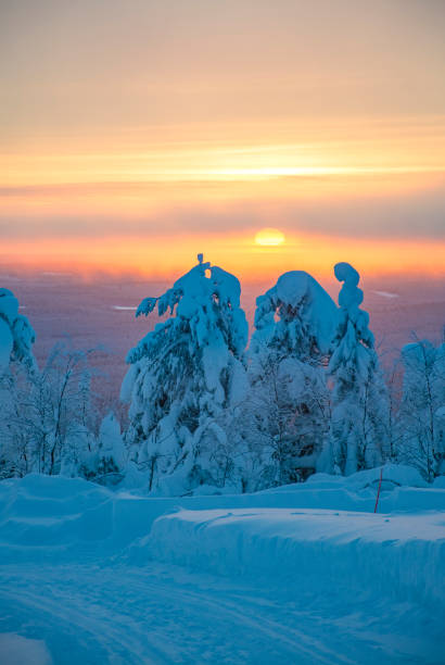istock Arctic sunset in Lapland Finland 1363631090