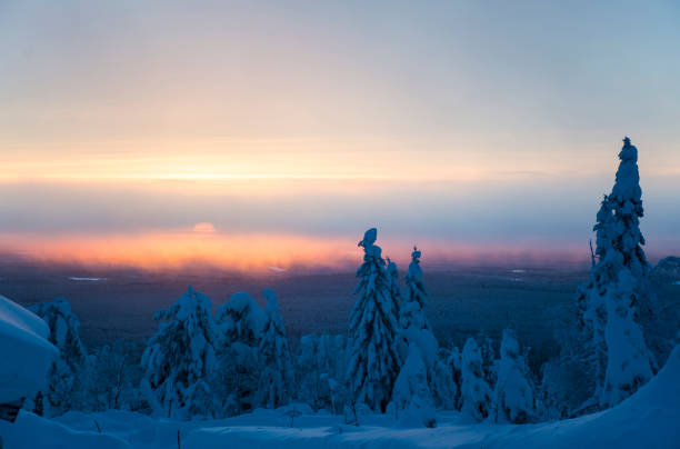 istock Arctic sunset in Lapland Finland 1363631141