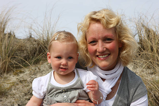 istock Mother And Young Daughter In The Dunes 136363138