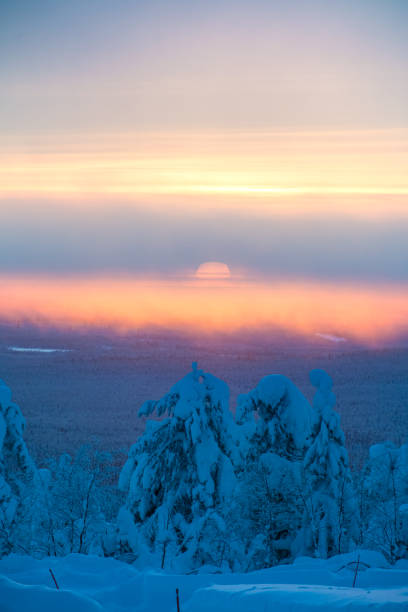 istock Arctic sunset in Lapland Finland 1363631840