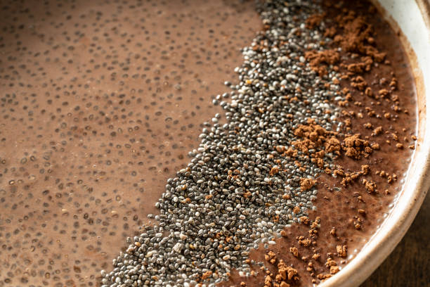 istock Chocolate chia pudding vegan breakfast bowl recipe 1363633538