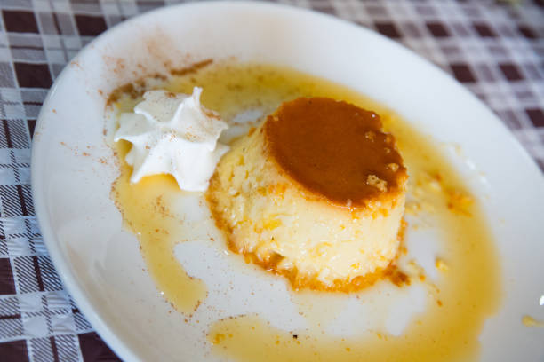 istock Tasty dessert flan with caramel 1363634756