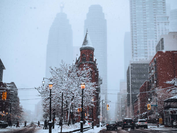 istock Gooderham Building in Winter 1363637501
