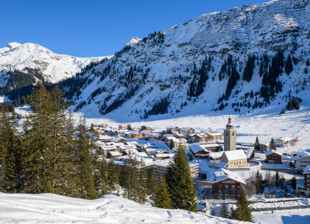 istock The famous mountain village Lech during winter 1363642031