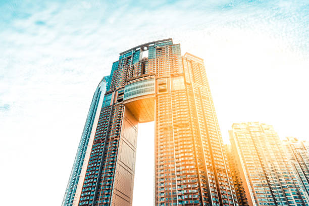 istock Residential skyscraper in Hong Kong. 1363645054