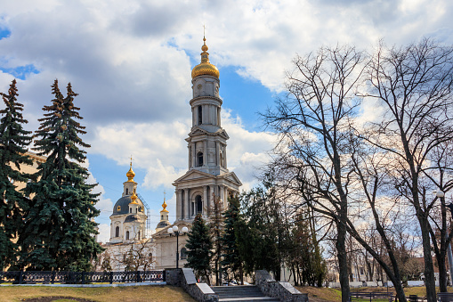St. Nicholas Naval Cathedral is a major Baroque Orthodox cathedral in the western part of Central Saint Petersburg