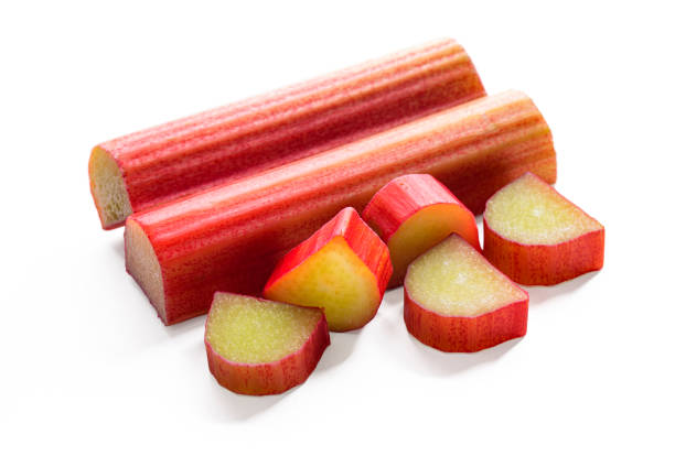 istock Cut stems of rhubarb. 1363654477