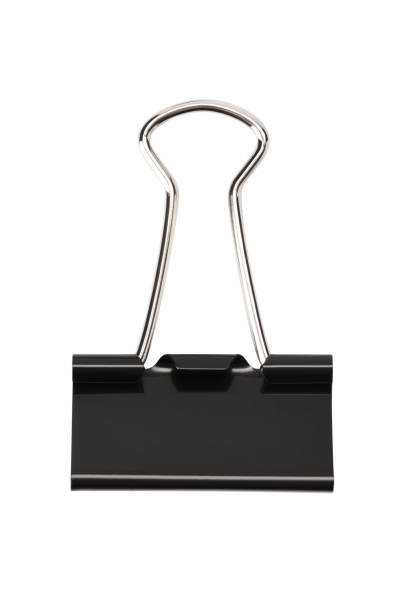 istock Binder clip, paper clip (Clipping Path) isolated on the white background 1363657723