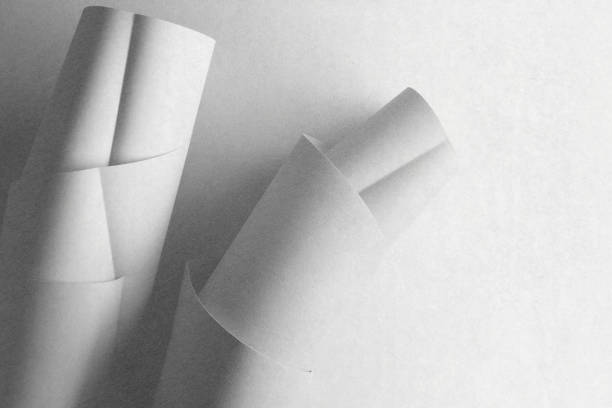 istock Close-up of white shapes, texture background 1363672582