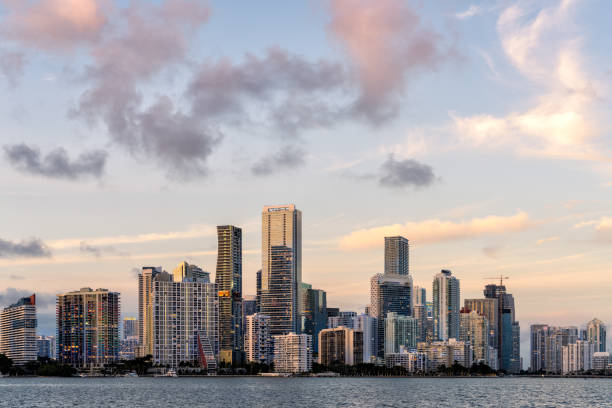 istock Miami Cityscape at Golden Hour 1363677305