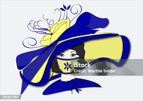 istock Millicent's Derby Day Hat and Mask 1363677843