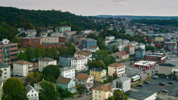 Hillside Housing in Worcester, Massachusetts - Aerial