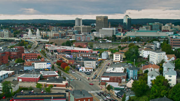 istock Downtown Skyline of Worcester, Massachusetts - Aerial 1363682043