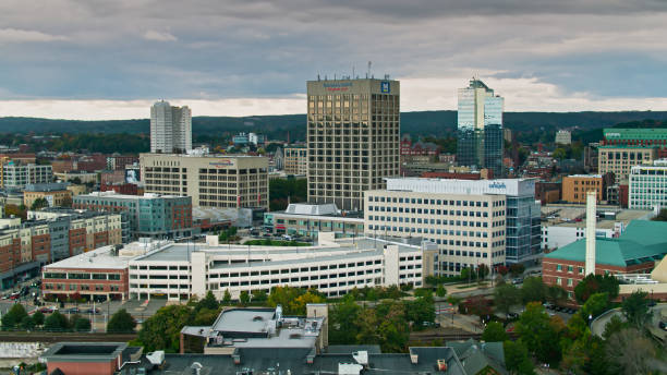 istock Downtown District of Worcester, Massachusetts - Aerial 1363682045
