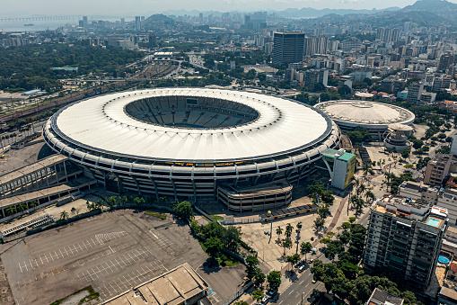 City of Rio de Janeiro, Brazil South America. 
Maracana Stadium. Brazilian football.