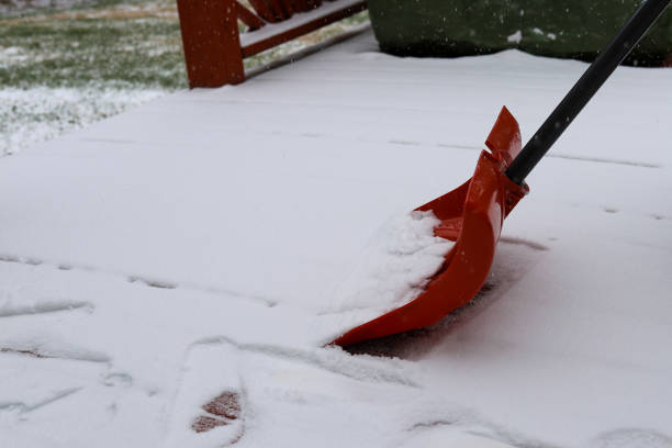 istock A red shovel in snow on a winter day 1363684742