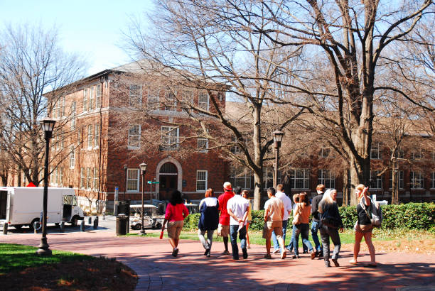 visitare il campus di georgia tech - università foto e immagini stock