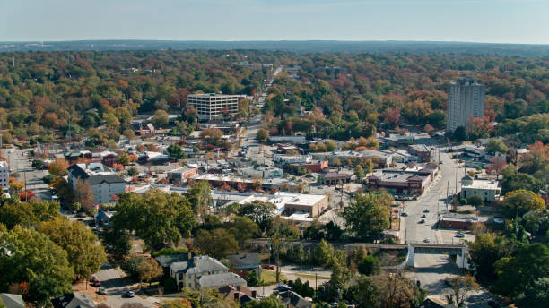 istock Aerial View of Five Points in Columbia, SC 1363688691