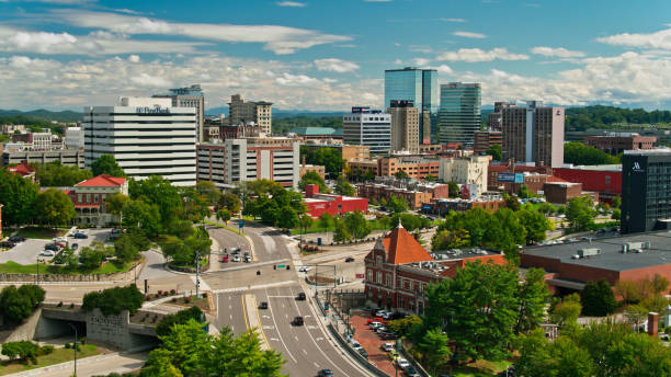istock Road Intersection in Downtown Knoxville - Aerial 1363690337