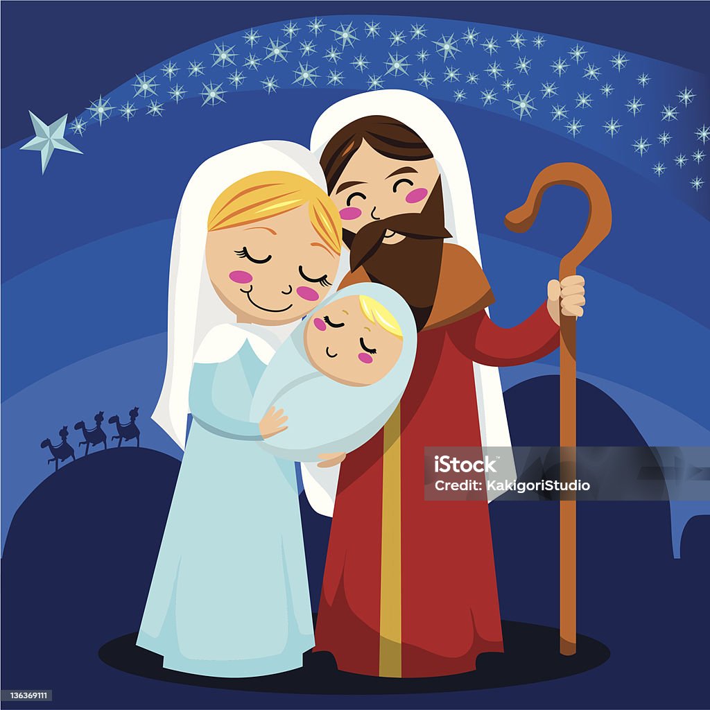 Nativity - Grafika wektorowa royalty-free (Dziecko)