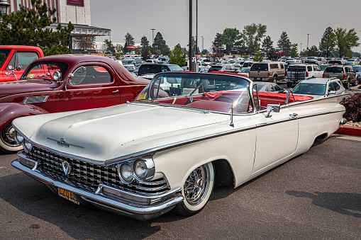 Reno, NV - August 6, 2021: 1960 Buick Invicta Convertible at a local car show.