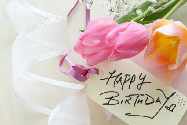 istock Happy birthday message card and turnip bouqet 1363698927