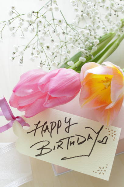 istock Happy birthday message card and turnip bouqet 1363698969