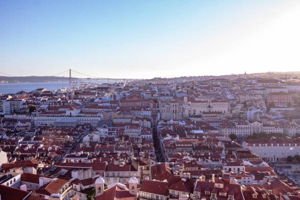 istock Panoramic view of Lisbon city 1363700830