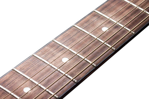 istock Guitar fret isolated. Music background. 1363705062