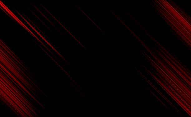 abstrakte rot und schwarz sind lichtmuster mit dem farbverlauf ist die mit bodenwand metall textur soft tech diagonal hintergrund schwarz dunkel schlank sauber modern. - red backgound stock-fotos und bilder